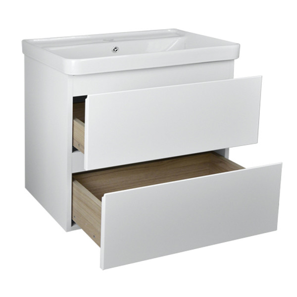 Тумба подвесная Azario с раковиной Мила 80 с раковиной Monte 80 (CS00080142)