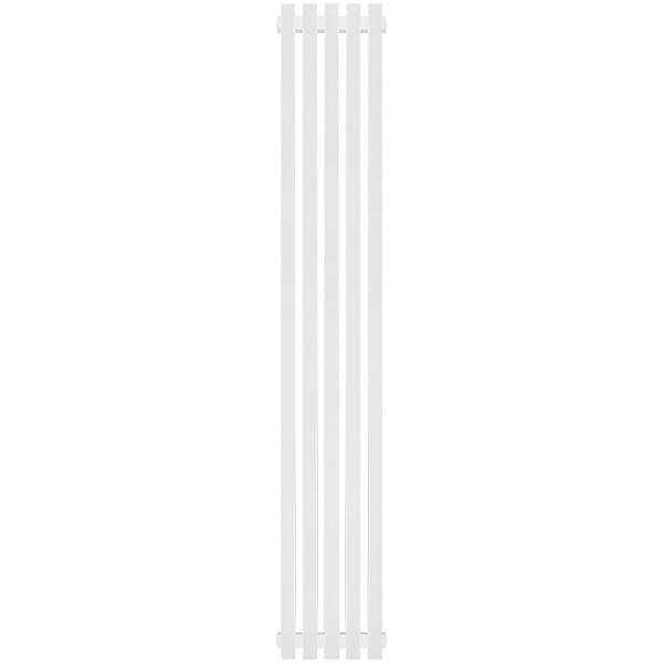 Радиатор стальной трубчатый Stout Tube Quadro QV40-1750-5 R нижнее правое подкл. (белый муар) (STQV4017505RRAL1T104S9016)