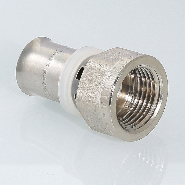 Соединение прямое 26*3/4"В Valtec (пресс, никель) (VTm.202.N.002605) Соединение прямое 26*3/4"В Valtec (пресс, никель) (VTm.202.N.002605)