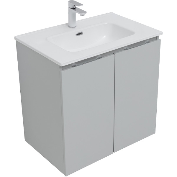 Тумба подвесная Aquanet Алвита new 70 2 дверцы, серый (00303903)