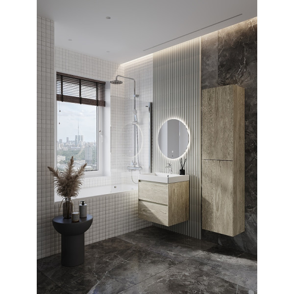 Пенал подвесной Roca Ona 40x30x175 светлый дуб (857635512)