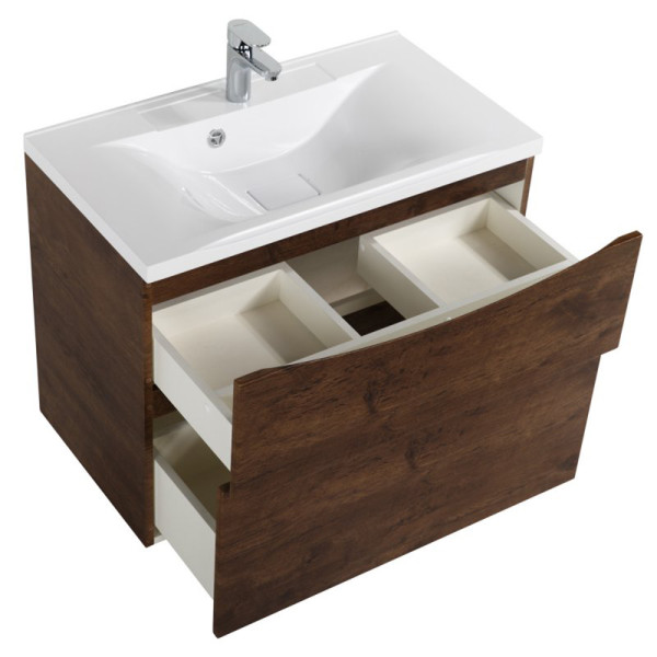 Тумба подвесная BelBagno Marino-H60 80 Rovere Moro (MARINO-H60-800-2C-SO-RW-P)