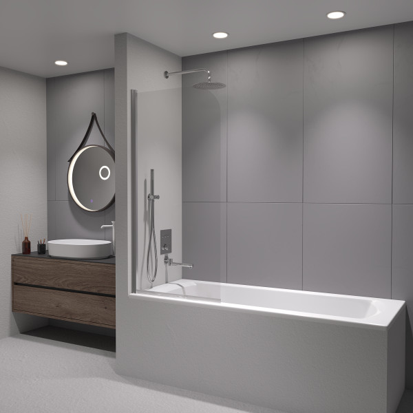 Душевые шторки для ванн RGW Screens 70x150 стекло прозрачное, профиль хром (411110907-11)