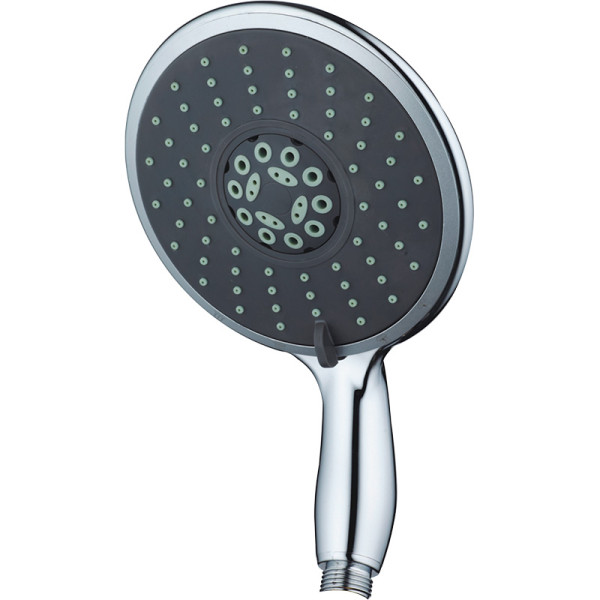 Душевая лейка Melodia Luxe 5 функций d150 хром/чёрный (MKP26308BL)