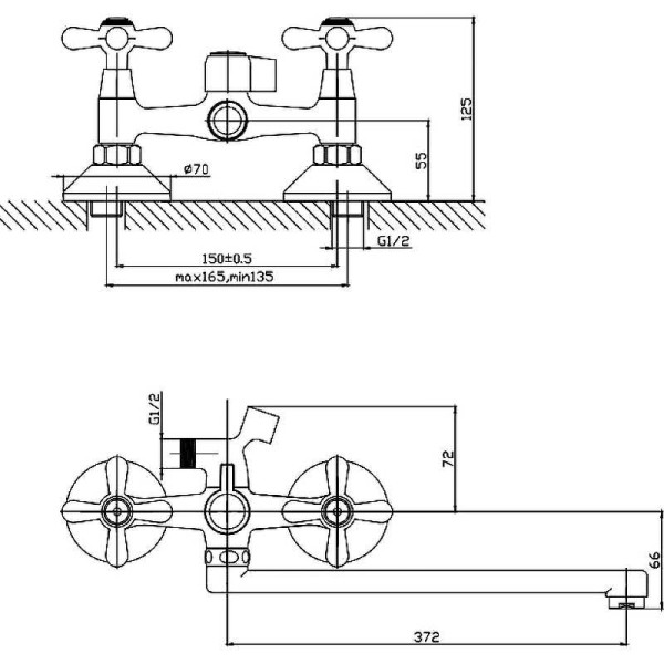 Смеситель для ванны и душа Esko Vienna с душевым набором хром (VN 31-2) Смеситель для ванны и душа Esko Vienna с душевым набором хром (VN 31-2)