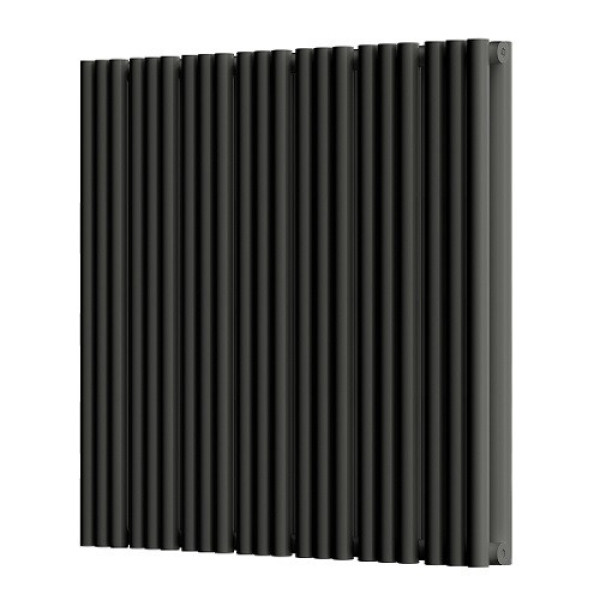 Радиатор стальной Empatiko боковое подключение, угольный черный (Takt S2-832-500 Coal Black)