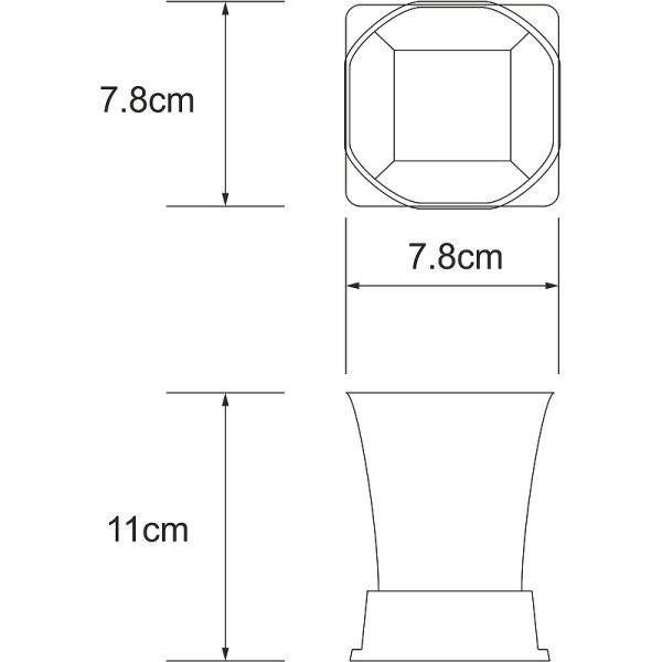 Стакан для зубныx щеток WasserKRAFT Amper хром (K-5428)