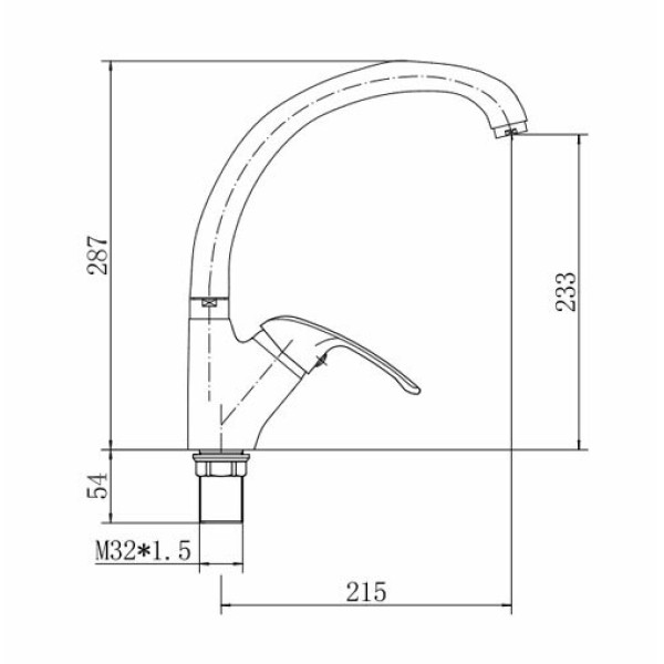 Смеситель для кухни Fashun хром (A4105-2) Смеситель для кухни Fashun хром (A4105-2)