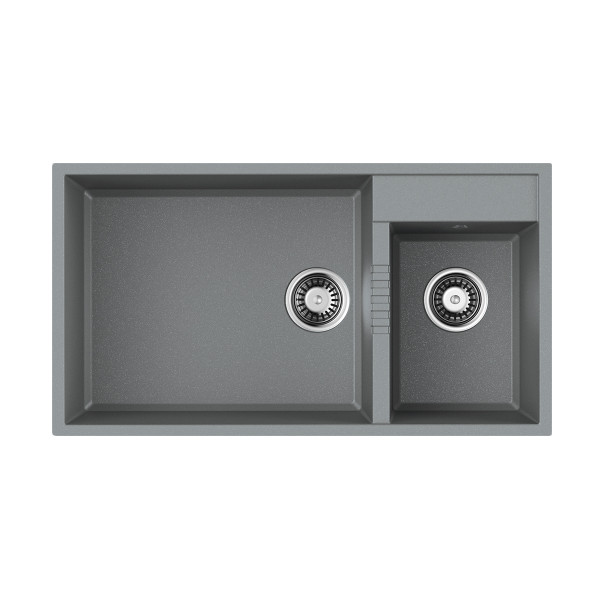 Мойка для кухни врезная Omoikiri Tedori 85-2-U-GR Tetogranit/leningrad grey (4993542) Мойка для кухни врезная Omoikiri Tedori 85-2-U-GR Tetogranit/leningrad grey (4993542)