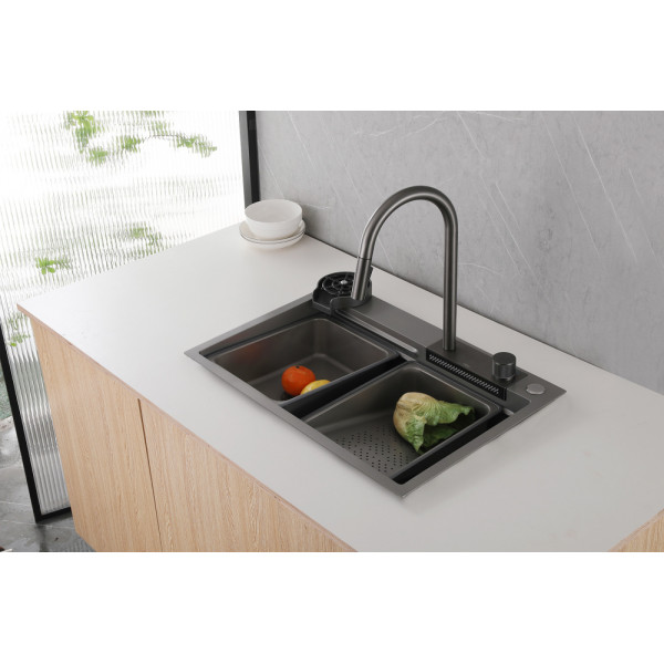 Мойка для кухни Abber Wasser Kreis никель (AF2194NG)