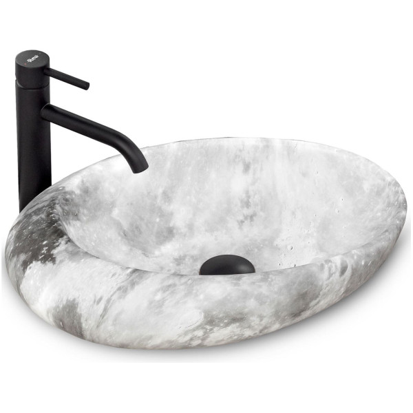 Раковина накладная Rea Roxy 49x31 серый (REA-U6651)