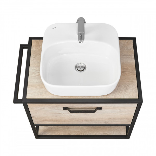 Тумба подвесная Aquaton Лофт Фабрик 642x440x540 дуб эндгрейн (1.A242.3.01L.TDU.0)