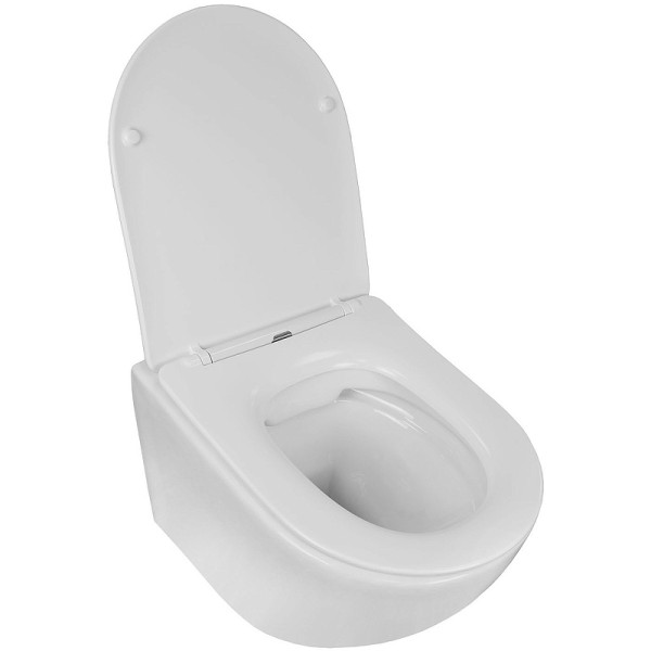 Унитаз подвесной Azario Grado с сиденьем с микролифтом белый (AZ-0046)