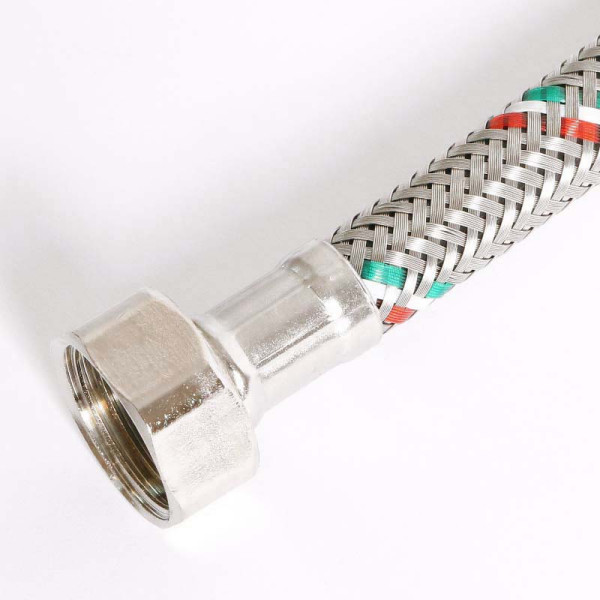 Подводка гибкая для смесителя Uni-Fitt 1200 мм 1/2"*М10х1 DN 8 оплётка из нерж. стали (502S2812)