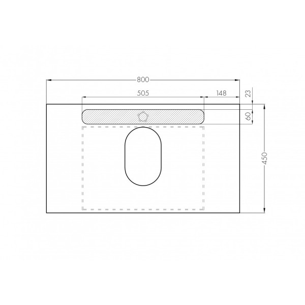 Тумба подвесная Aquaton Лофт Урбан 800x450x510 черный, орегон (1.A247.6.01L.QX6.0)
