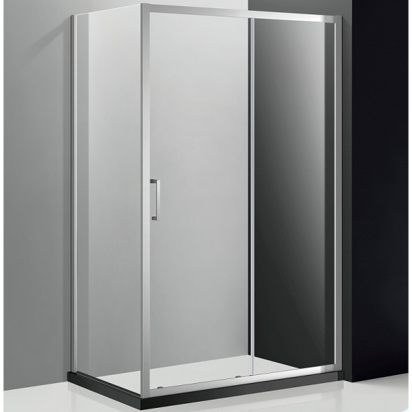 Душевой уголок Cezares Molveno 130x80x195 стекло прозрачное, профиль хром (MOLVENO-AH-11-130/80-C-Cr-IV)