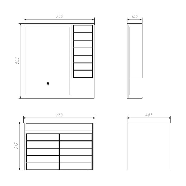 Тумба подвесная с раковиной Comforty Кемер 750x465x515 дуб темно-коричневый (00-00017883) Тумба подвесная с раковиной Comforty Кемер 750x465x515 дуб темно-коричневый (00-00017883)