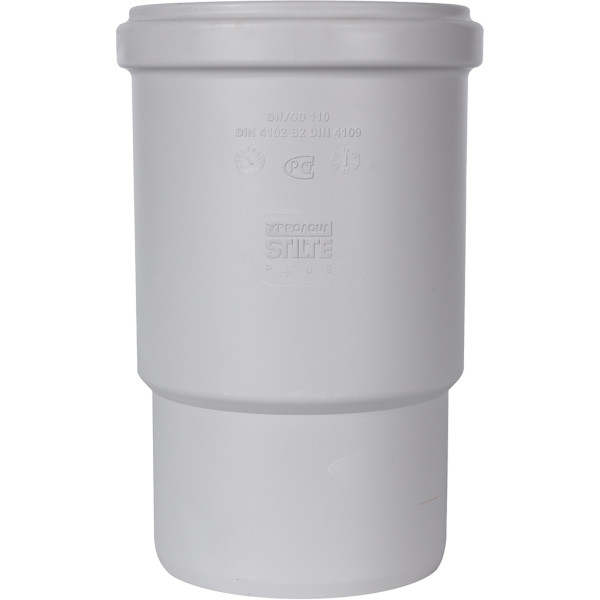 Патрубок компенсационный 110 Stout (PP, серый) (SKB-0019-000110)