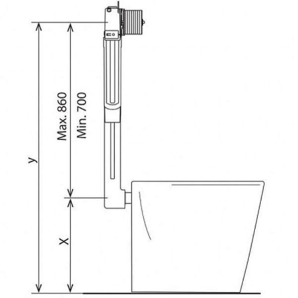 Бачок для инсталляции BelBagno (BB025-CS)