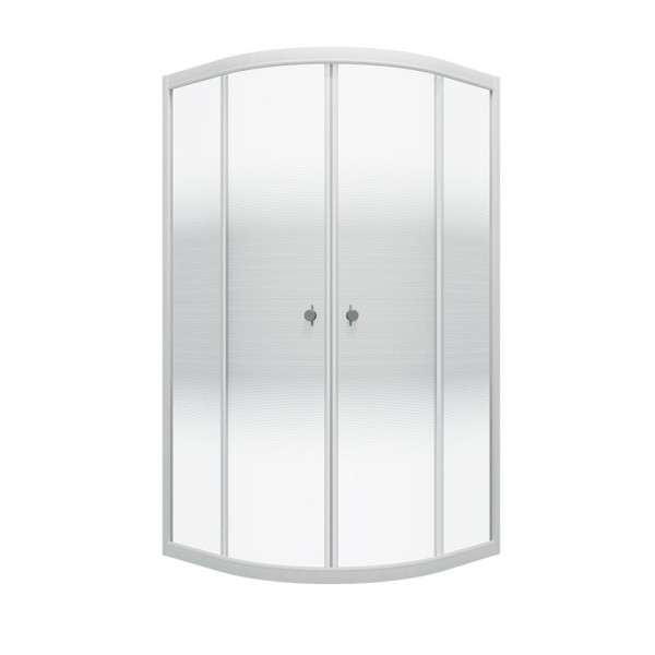 Душевой уголок Triton Лайт 100x100 стекло прозрачное, профиль белый (DK216_1)