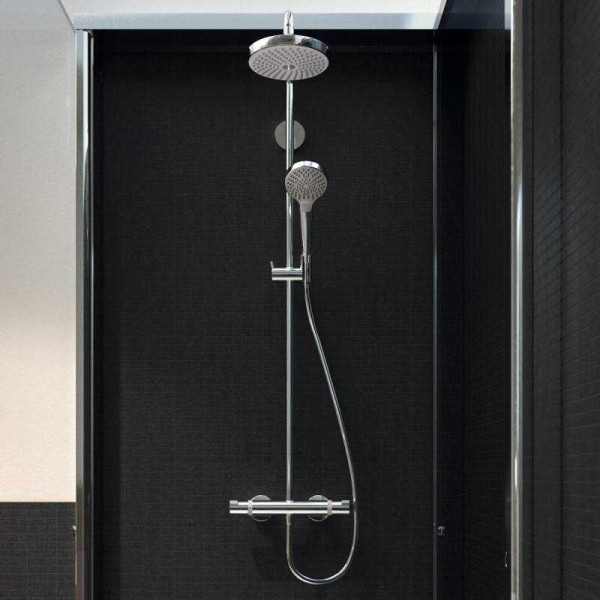 Система душевая Hansgrohe Croma Select S Showerpipe 180 черная (27253400)