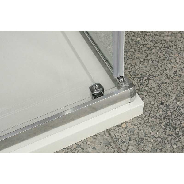 Душевой уголок Belbagno Unique 90x90x190 стекло матовое, профиль хром (UNIQUE-A-2-75/90-P-Cr)