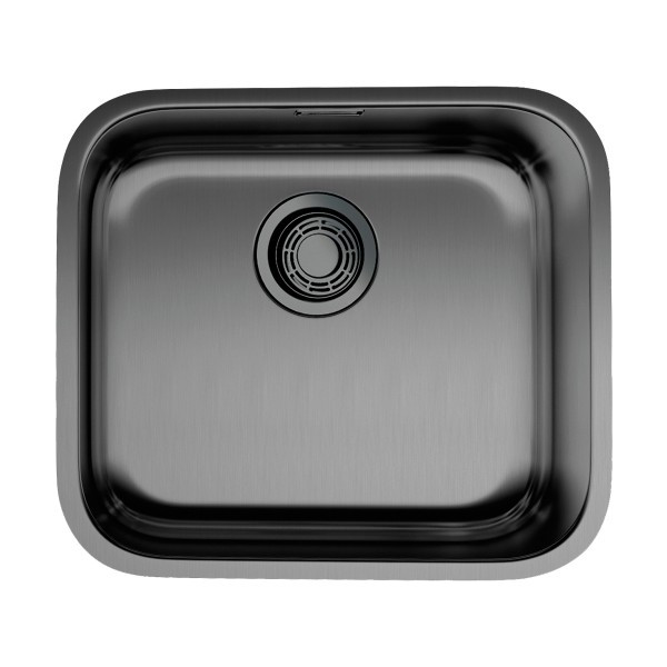 Мойка для кухни врезная Omoikiri Omi 49-U-GM 490х440 вороненая сталь (4993073)