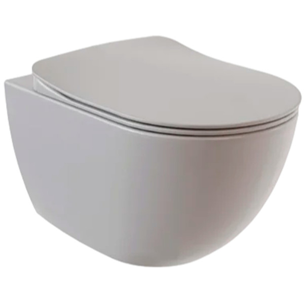 Унитаз подвесной Creavit Free 35,5x51x35 холодный серый матовый (FE322-11CG00E-0000)