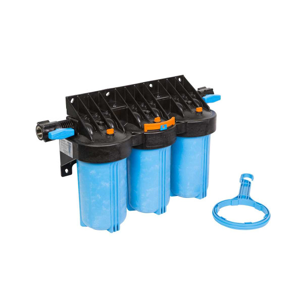 Фильтр колбовый трехступенчатый 1" 10 BB Джилекс 1 М 10" Т3 (торцевое подключение) (9058)