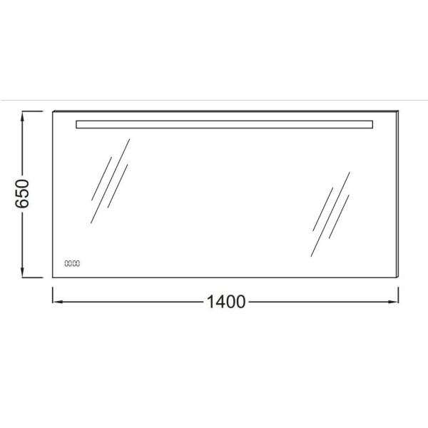 Зеркало Jacob Delafon 1400x30x650 (EB1165-NF)