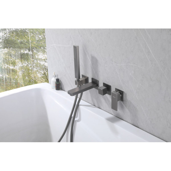 Смеситель для ванны и душа Abber Daheim скрытого монтажа, никель (AF8230NG) Смеситель для ванны и душа Abber Daheim скрытого монтажа, никель (AF8230NG)