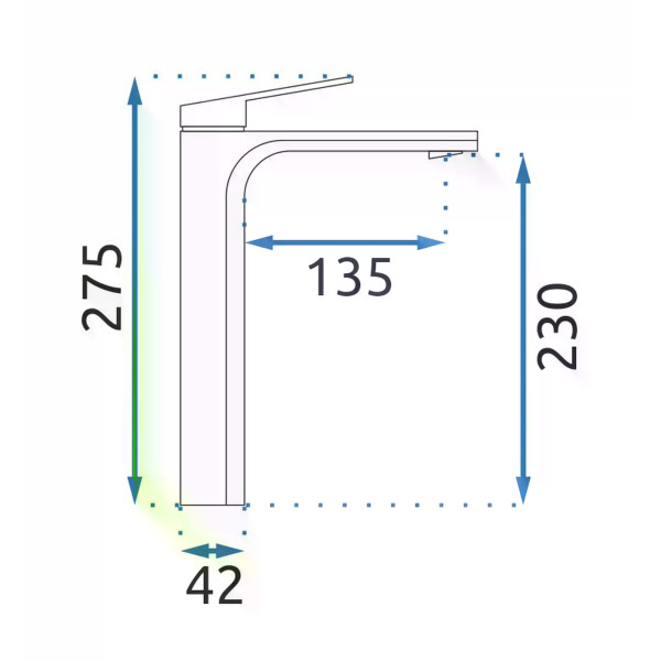 Смеситель для раковины Rea Marco черный матовый (REA-B4896)