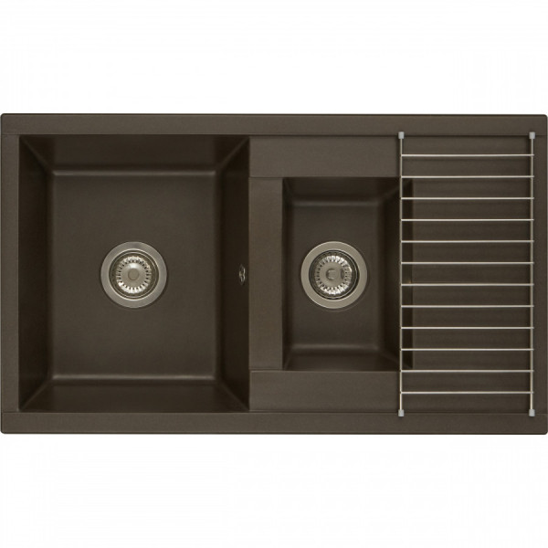 Мойка для кухни врезная Aquaton Делия 87 510x870x218 кофе (1.A716.2.32D.E28.0)