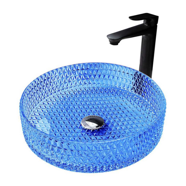 Раковина накладная Abber Glas синяя (AK2301DB) Раковина накладная Abber Glas синяя (AK2301DB)