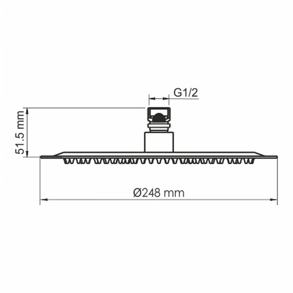 Душевая система WasserKRAFT золотой (A71208)