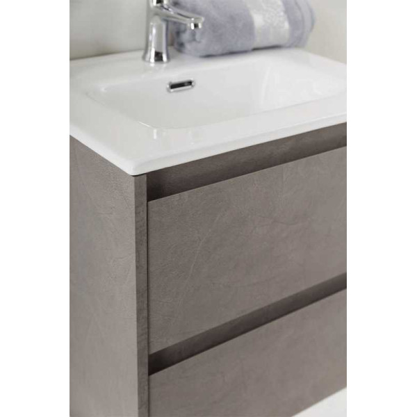 Тумба подвесная BelBagno Kraft 39 50 Cemento Grigio (KRAFT 39-500/390-2C-SO-CG)