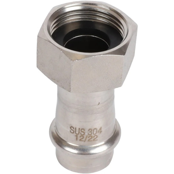 Переход 18х3/4"B с накидной гайкой Rommer из нержавеющей стали (пресс) (RSS-0026-001834) Переход 18х3/4"B с накидной гайкой Rommer из нержавеющей стали (пресс) (RSS-0026-001834)