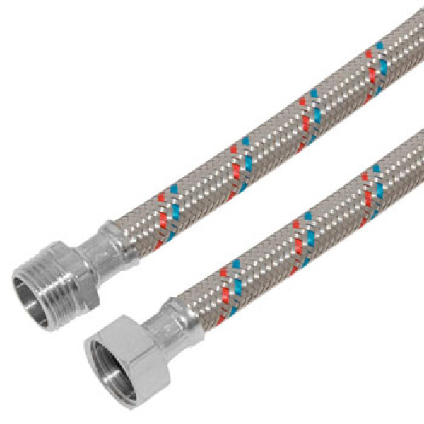 Подводка гибкая для воды ТР-Сантехника 1800 мм. 1/2" ВН (нерж. сталь) (01.01-180) Подводка гибкая для воды ТР-Сантехника 1800 мм. 1/2" ВН (нерж. сталь) (01.01-180)