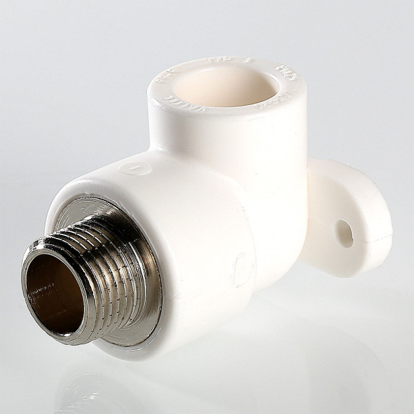 Водорозетка PP-R 20x1/2"Н Valtec (латунь, белая) VTp.755.0.02004