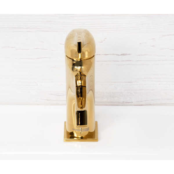 Смеситель для раковины WasserKRAFT Sauer золотой глянцевый (7103)