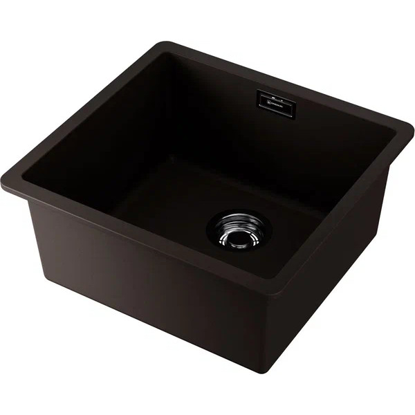 Мойки врезные Omoikiri Kata 44-U-ES 44x42 artgranit/черный (4997502)