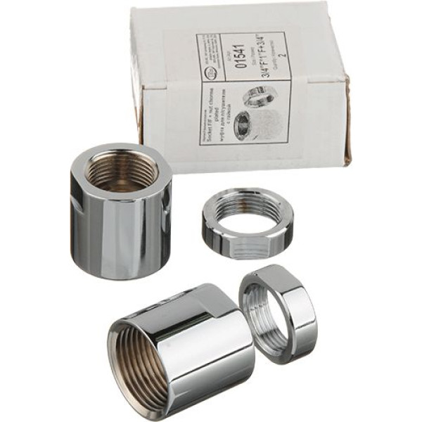 Муфта для полотенцесушителя Terminus 1"*3/4" в/в с гайкой (пара) (TRm 01541) Муфта для полотенцесушителя Terminus 1"*3/4" в/в с гайкой (пара) (TRm 01541)