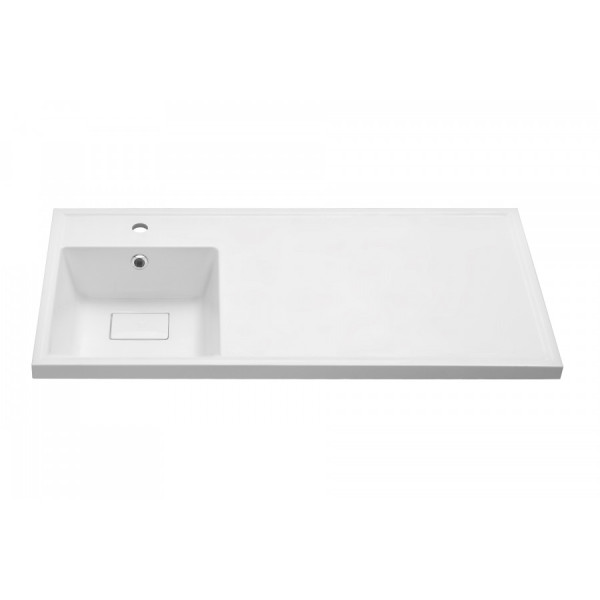 Раковина над стиральной машиной Aquaton Лайн 50x100x16 L белый (1.A728.5.3KL.F01.L)