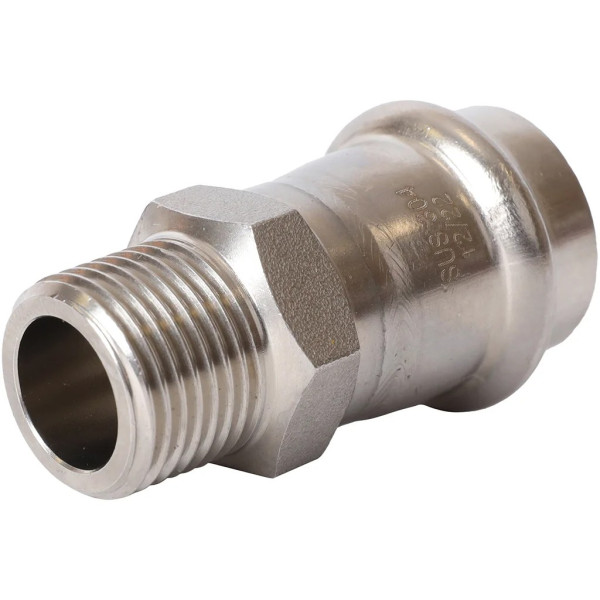 Переход 22х1/2"Н Rommer из нержавеющей стали (пресс) (RSS-0021-002212) Переход 22х1/2"Н Rommer из нержавеющей стали (пресс) (RSS-0021-002212)
