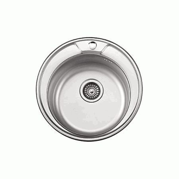 Мойка врезная Ledeme 490x180x180 (0,8мм) выпуск 3 1/2" глянцевая (L84949) Мойка врезная Ledeme 490x180x180 (0,8мм) выпуск 3 1/2" глянцевая (L84949)