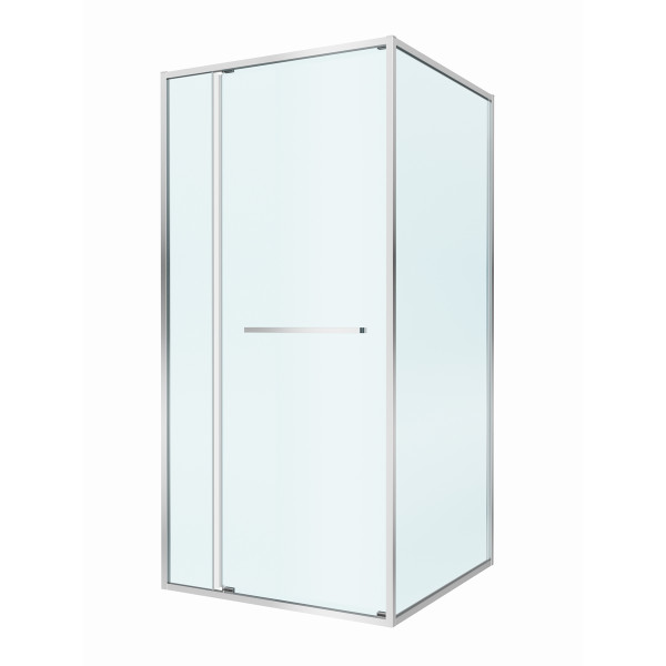 Душевой уголок Cezares Lux 100x90x195 стекло прозрачное, профиль хром (LUX-AH-FS-11-100/90-C-CR)