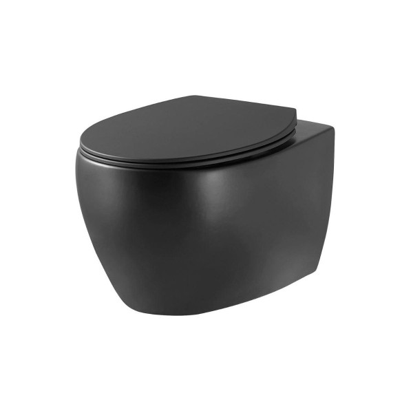 Унитаз подвесной Creo Avignon с сиденьем микролифт (COMBO-AV1100MB/AV1001TMB) Унитаз подвесной Creo Avignon с сиденьем микролифт (COMBO-AV1100MB/AV1001TMB)