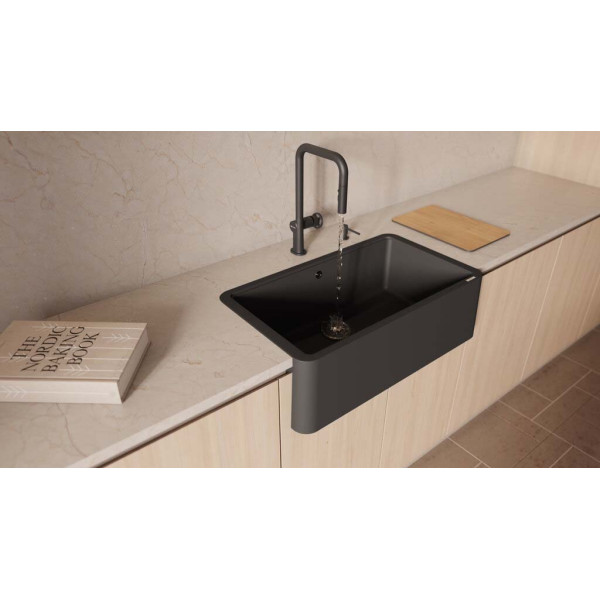 Смеситель для кухни Omoikiri Arita-SB-GB с выдвижным изливом графит (4994355)