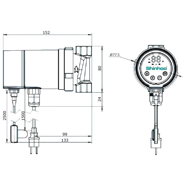Насос циркуляционный Shinhoo Instant PRO 15-1.5 G 1/2" 15 л/мин 8 Вт 16 м (71311002) Насос циркуляционный Shinhoo Instant PRO 15-1.5 G 1/2" 15 л/мин 8 Вт 16 м (71311002)