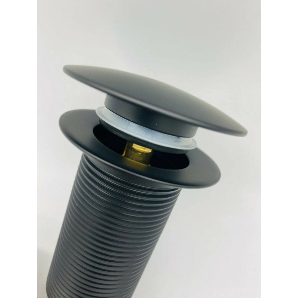 Донный клапан для раковины Vieir 1 1/4" (32 мм.), 67 мм. Quick Clac без перелива (латунь, черный) (VER21AC) Донный клапан для раковины Vieir 1 1/4" (32 мм.), 67 мм. Quick Clac без перелива (латунь, черный) (VER21AC)